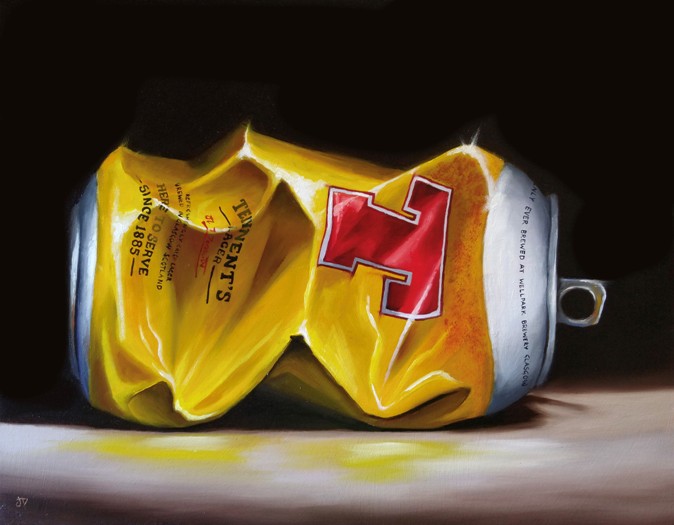 'Crushed Tennent's' by artist Jane Palmer
